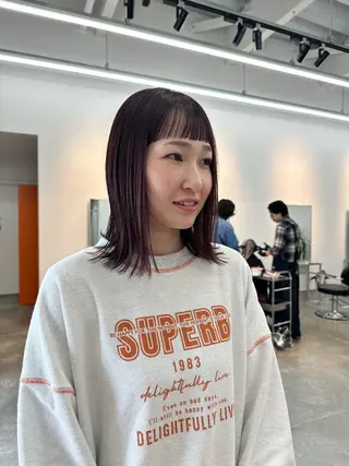 ミディアム 南 星来のヘアスタイル