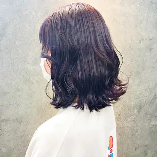 ミディアム 所渉/韓国レイヤー /ウルフカットのヘアスタイル