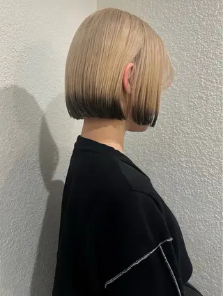 ショート カラー alu/心斎橋大阪 ボブ/ブリーチなしのヘアスタイル