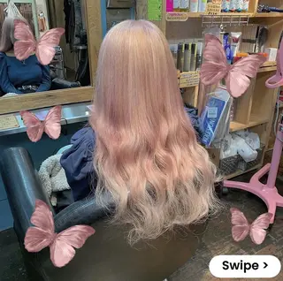 ロング CS made by SHACHU栄店所属・❤️‍🔥シールエク ＋カラー京❤️‍🔥のヘアスタイル