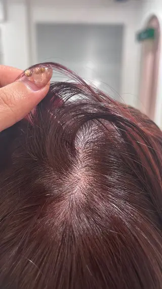 ミディアム 櫻木李紗/暖色カラー 透明感カラーのヘアスタイル