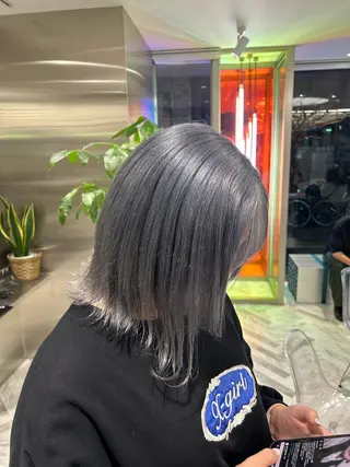 ミディアム カラー メンズ/ボブ/パーマ /くるみのマツエク・マツパデザイン