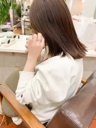ミディアム カラー ヨシダ トオルのヘアスタイル