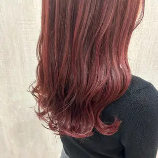 セミロング カラー 🫧透け感⋆艶髪💎 山口アヤカのヘアスタイル