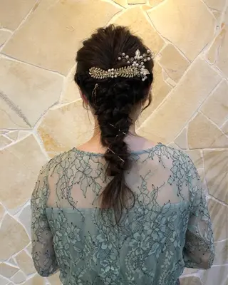 ロング ヘアアレンジ and Artのヘアスタイル