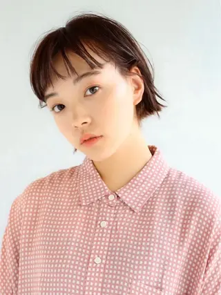 ショート カラー パーマ ANDREY 表参道 ショート×髪質改善のヘアスタイル