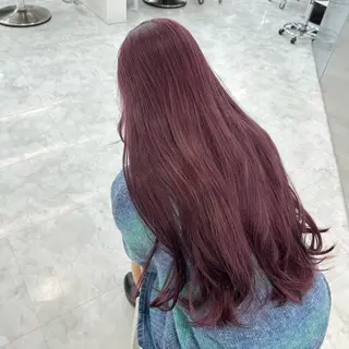 ロング カラー ダブルカラー 韓国レイヤーKYONのヘアスタイル