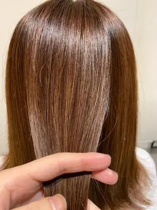 ミディアム パーマ サロンドブーケ所属・河合 紗紀のヘアスタイル