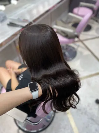 ロング カラー 韓国風モテヘア 🇰🇷aki♡のヘアスタイル