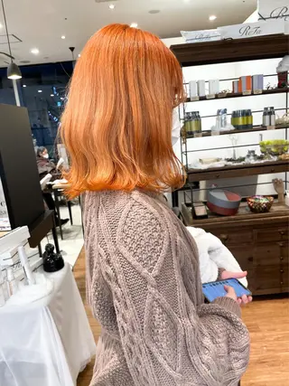 ミディアム カラー 髪質改善/ブリーチ 田代 龍我のヘアスタイル