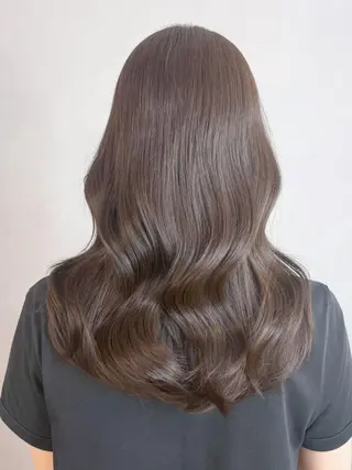 セミロング ヘアアレンジ パーマ カラー ITbyALBUM 中野店のヘアスタイル