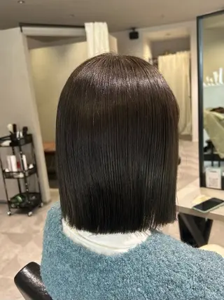 ミディアム カラー 松本 玲菜のヘアスタイル