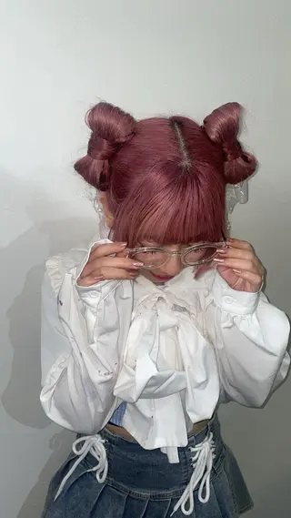 ヘアアレンジ メンズウルフ🐺♡ ブリーチ♡ヘアメ🎀のヘアスタイル