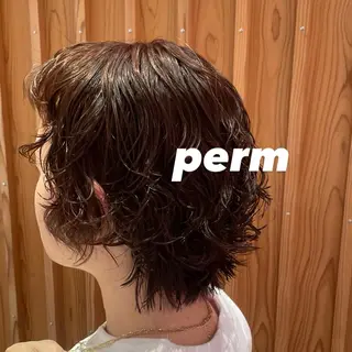 ショート パーマ ちほ /ボブスタイルのヘアスタイル