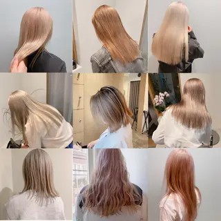 ミディアム カラー 美髪ストレート 川本雄己のヘアスタイル