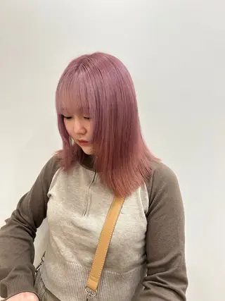 ミディアム hair&eye🎀 /momoKaのヘアスタイル