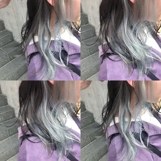 セミロング カラー 原宿サロン代表 デザインカラー伊藤卓のヘアスタイル