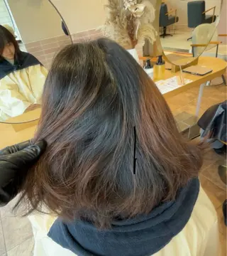 セミロング パーマ 🎀みさき🎀 韓国レイヤー/ボブのヘアスタイル