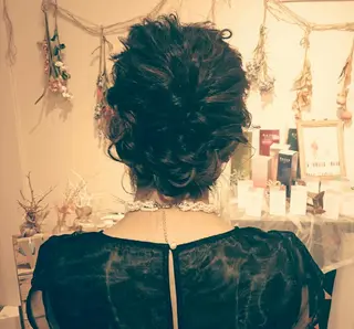 ヘアアレンジ セミロング ヘアセット/髪質改善 /カラー/TADOのヘアスタイル