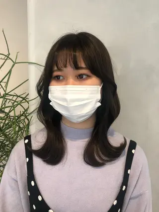 セミロング ❤︎︎韓国ヘア❤︎︎ 𝑺𝒉𝒊𝒉𝒐のヘアスタイル