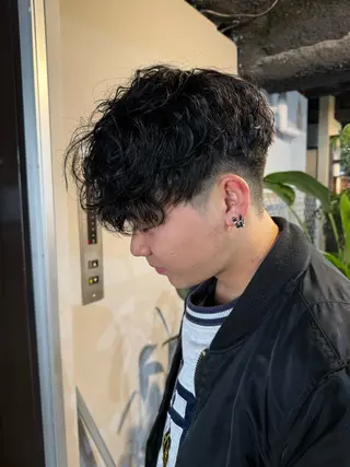 パーマ メンズ メンズ特化美容師/栄 /本間さつきのヘアスタイル