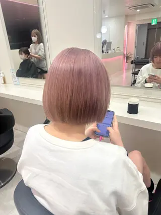 ショート カラー ヘアアレンジ 🎀 yuuka🎀のヘアスタイル