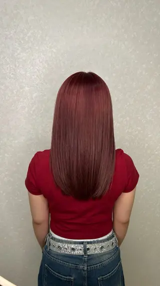 ロング カラー 森 彩乃のヘアスタイル