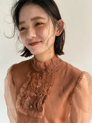 ショート パーマ 🍸nana/透明感 カラー/レイヤー✨のヘアスタイル