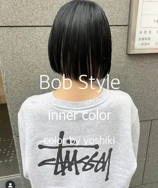 ミディアム カラー 🧡色落ちまで2度綺 麗なカラー🧡ヨシキのヘアスタイル