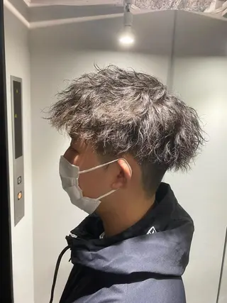 ショート メンズ 韓国風cut/ 縮毛矯正/正岡幹康のヘアスタイル