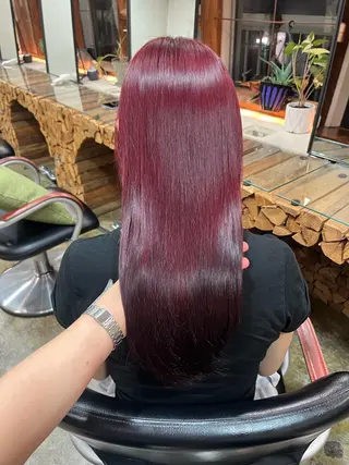 ロング カラー 加藤好/カットモデル /暖色カラー🍒🧡のヘアスタイル