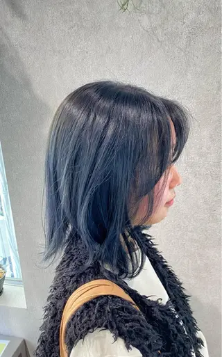 セミロング カラー お洒落カジュアル🍃 まなとのヘアスタイル