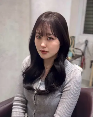 ロング カラー suzuka/透明感 カラー 美髪縮毛矯正のヘアスタイル