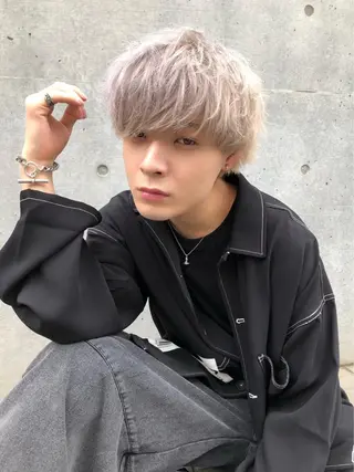 ショート カラー パーマ ヘアアレンジ メンズ 🌈トレンドヘア 🌈WATARU🌈のヘアスタイル