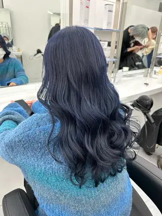 ロング カラー ダブルカラー 韓国ヘアKYONのヘアスタイル