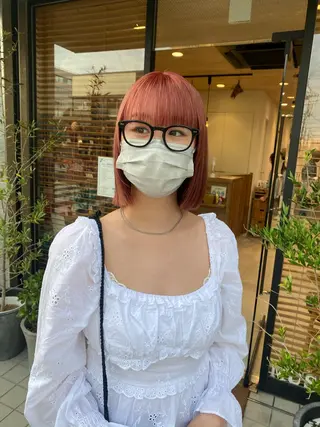 ショート カラー ヘアアレンジ パーマ指名No1 /namiのヘアスタイル