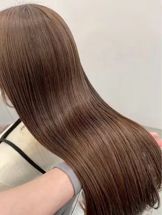 ロング カラー ParveMix 岡本えりかのヘアスタイル