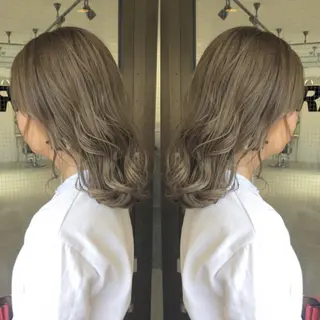 セミロング カラー 2nd所属・🤍2nd🤍田所 美希のヘアスタイル