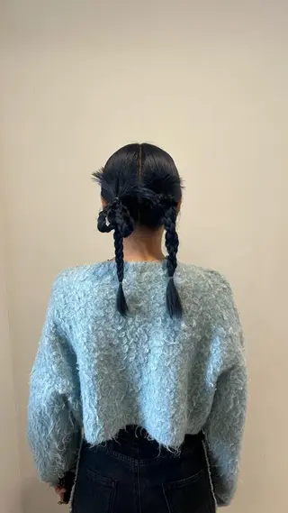 セミロング ヘアアレンジ 木村 咲良のヘアスタイル