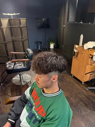 パーマ メンズ 大谷 洸生のヘアスタイル