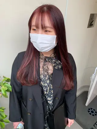 ロング カラー 羽エクステ🩷 🤍まき🤍のヘアスタイル