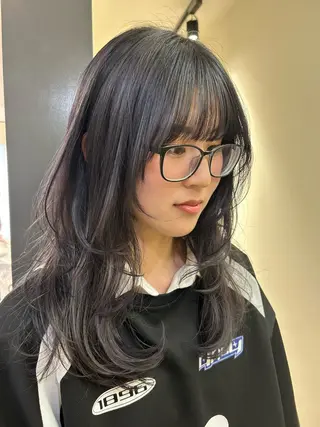 ロング カラー hub hair レイヤー/透明感のヘアスタイル