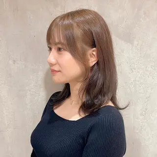 ミディアム 🌹ハッシュカット、 レイヤー韓国ヘア🌹のヘアスタイル