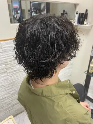 ショート パーマ メンズ ❄️メンズカット 落合諒❄️のヘアスタイル