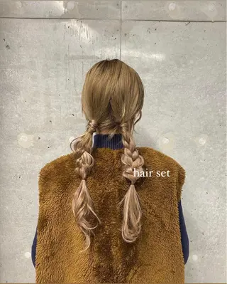 ロング ヘアアレンジ ねいるとあいの店キュプレ橘通店所属・harua キュプレ/アイリストのマツエク・マツパデザイン