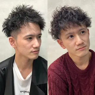 ショート パーマ メンズ LAVENDIA Azabu所属・LAVENDIA 初音のヘアスタイル