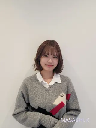 ミディアム 高口    雅のヘアスタイル