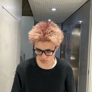 ショート カラー パーマ メンズ 🔥メンズ 特化🔥菊水皐暉🔥のヘアスタイル