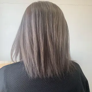 ミディアム カラー 木村 友香のヘアスタイル