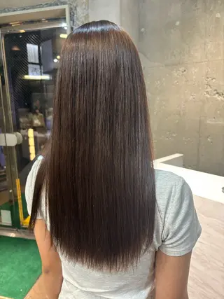 ロング パーマ うるつやストレート パーマ🫧ちひろ🫧のヘアスタイル